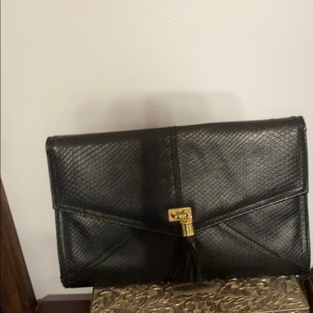 Black evening purse